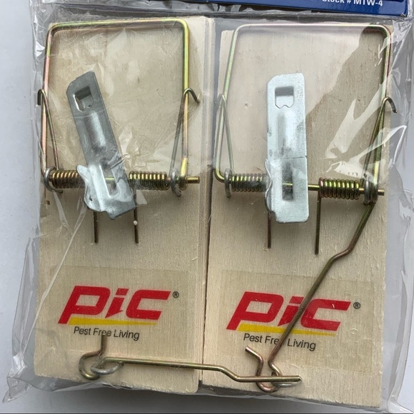 Pic Mousetraps Wood Traps Easy and Disposable Pack of 4 Wood Traps - Picture 5 of 6